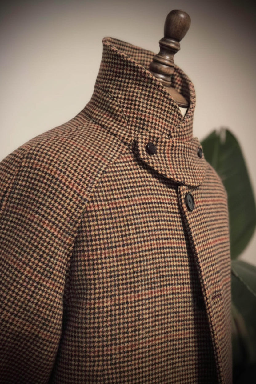 Cappotto da uomo in lana a pied-de-poule – Stile Gentleman Vintage