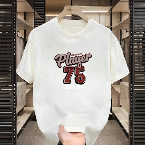 High Street Motorcycle Printed Short-sleeved T-shirt Men