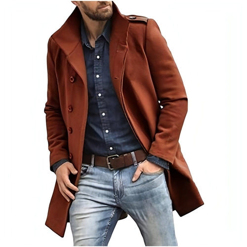 European Style Woolen Men's Coat Autumn And Winter New Thickened