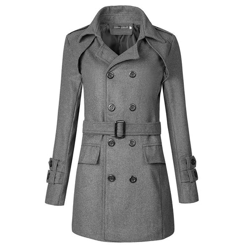 MetroTailor™ Men's Wool Coat – Refined Elegance & Comfor