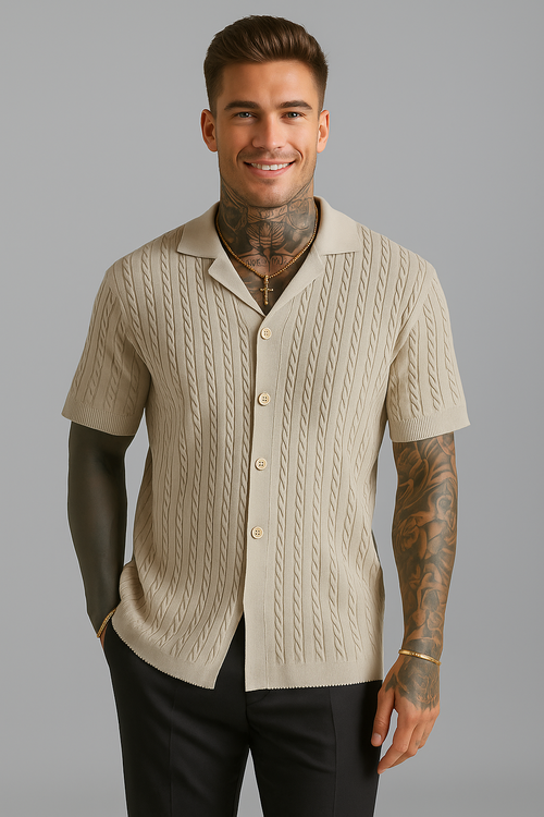 T-shirt in maglia a maniche corte