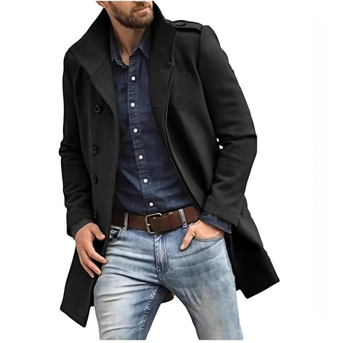European Style Woolen Men's Coat Autumn And Winter New Thickened